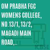 Om Prabha FGC Womens College, No.13/1, 13/2, Magadi Main Road, Bangalore-79 Logo