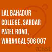 Lal Bahadur College, Sardar Patel Road, Warangal 506 007 Logo
