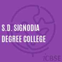 S.D. Signodia Degree College Logo