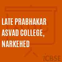 Late Prabhakar Asvad College, Narkehed Logo