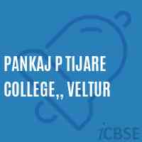 Pankaj P Tijare College,, Veltur Logo