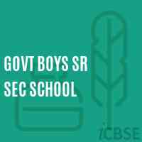 Govt Boys Sr Sec School Logo