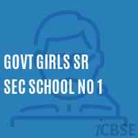 Govt Girls Sr Sec School No 1 Logo