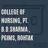 College of Nursing, Pt. B.D.Sharma , PGIMS, Rohtak Logo