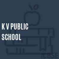 K V Public School Logo