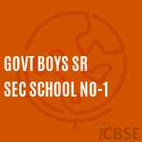 Govt Boys Sr Sec School No-1 Logo