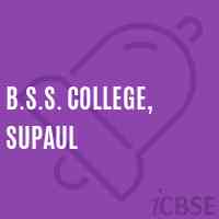 B.S.S. College, Supaul Logo