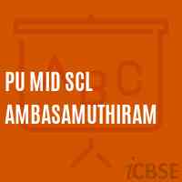Pu Mid Scl Ambasamuthiram Middle School Logo
