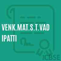 Venk.Mat.S.T.Vadipatti Secondary School Logo