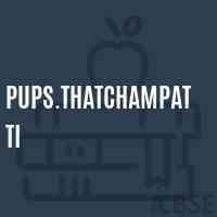 Pups.Thatchampatti Primary School Logo