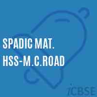 Spadic Mat. Hss-M.C.Road Senior Secondary School Logo