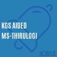Kgs Aided Ms-Thirulogi Middle School Logo