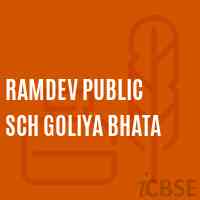 Ramdev Public Sch Goliya Bhata Middle School Logo