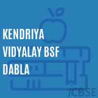 Kendriya Vidyalay Bsf Dabla Senior Secondary School Logo