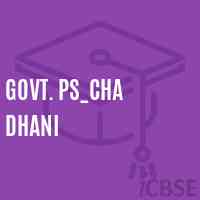 Govt. Ps_Cha Dhani Primary School Logo