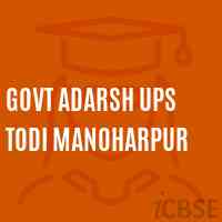 Govt Adarsh Ups Todi Manoharpur Middle School Logo
