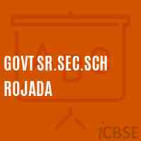Govt Sr.Sec.Sch Rojada High School Logo
