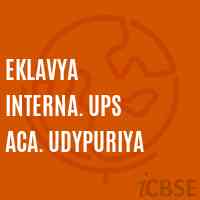 Eklavya Interna. Ups Aca. Udypuriya Middle School Logo