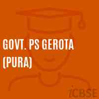 Govt. Ps Gerota (Pura) Primary School Logo