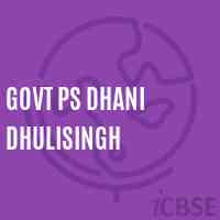 Govt Ps Dhani Dhulisingh Primary School Logo