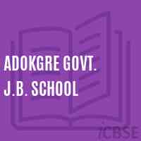 Adokgre Govt. J.B. School Logo
