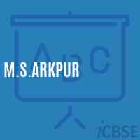 M.S.Arkpur Middle School Logo