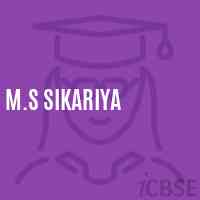 M.S Sikariya Middle School Logo