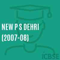New P S Dehri (2007-08) Primary School Logo