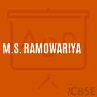 M.S. Ramowariya Middle School Logo