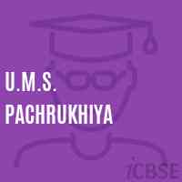U.M.S. Pachrukhiya Middle School Logo