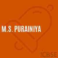 M.S. Purainiya Middle School Logo