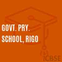 Govt. Pry. School, Rigo Logo