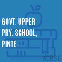 Govt. Upper Pry. School, Pinte Logo