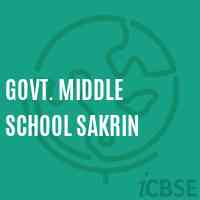 Govt. MIDDLE SCHOOL SAKRIN Logo