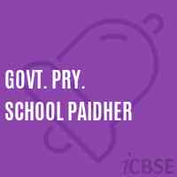 Govt. Pry. School Paidher Logo