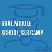 Govt.Middle School,Ssb Camp Logo