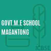 Govt.M.E School Magantong Logo