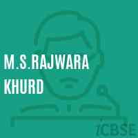 M.S.Rajwara Khurd Middle School Logo