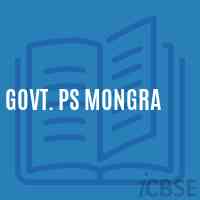Govt. Ps Mongra Primary School Logo
