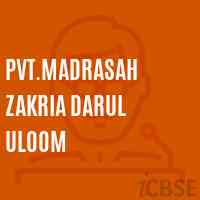 Pvt.Madrasah Zakria Darul Uloom School Logo