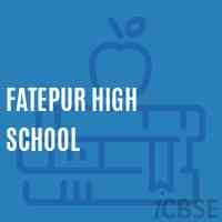 Fatepur High School Logo
