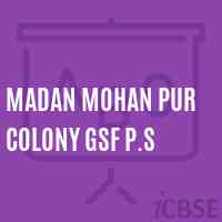 Madan Mohan Pur Colony Gsf P.S Primary School Logo