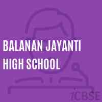 Balanan Jayanti High School Logo