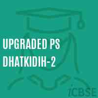 Upgraded Ps Dhatkidih-2 Primary School Logo