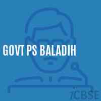 Govt Ps Baladih Primary School Logo