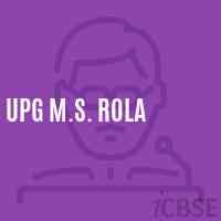 Upg M.S. Rola Middle School Logo