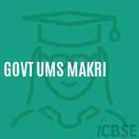 Govt Ums Makri Middle School Logo