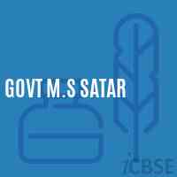 Govt M.S Satar Middle School Logo