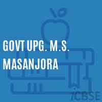 Govt Upg. M.S. Masanjora Middle School Logo