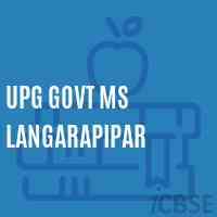 Upg Govt Ms Langarapipar Middle School Logo